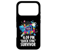 Office Worker 4:59 PM Quick Sync Survivor Meme Coque pour iPhone 17 Pro