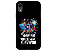 Office Worker 4:59 PM Quick Sync Survivor Meme Coque pour iPhone XR
