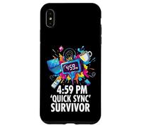Office Worker 4:59 PM Quick Sync Survivor Meme Coque pour iPhone XS Max