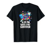 Office Worker 4:59 PM Quick Sync Survivor Meme T-Shirt