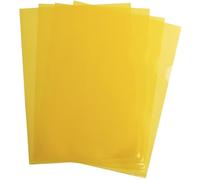 Officedepot Pochettes Coin en Polypropylène Grainé 9/100 Ème, Format 21cm x 29.7cm, Jaune, Lot de 100