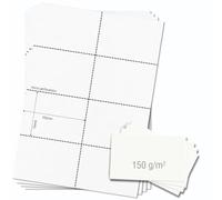 OfficeGear A7 carte (200 cartes) index des dossiers imprimables Cartes de recharge d'étude 74x105mm - 8 cartes/feuille - 25 feuilles Modèle gratuit