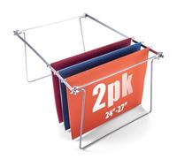 Officemate 91999 Lot de 2 cadres pour dossiers suspendus en acier de 61 cm à 68,6 cm