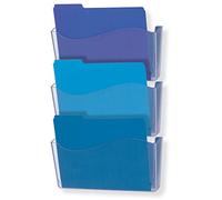 Officemate Lot de 3 dossiers muraux incassables, format lettre/A4, transparent, 21654
