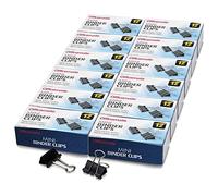 Officemate OIC Mini Pinces à anneaux, Noir, Lot de 144 (12 boîtes de 1 Douzaine chaque) (89)
