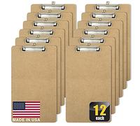 Officemate recyclé Legal Taille Wood Clipboard, Low Profile Clip, Marron Pack de 12 marron