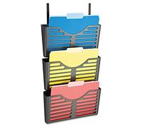 Officemate Verticalmate 29314 Lot de 3 pochettes de classement avec crochets de suspension Gris