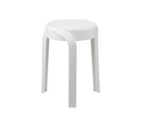 OFFICEPRO SEATING Twist Tabouret Bas empilable - Blanc (Lot de 2)