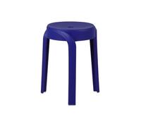 OFFICEPRO SEATING Twist Tabouret Bas empilable - Bleu Foncé (Lot de 2)