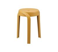 OFFICEPRO SEATING Twist Tabouret Bas empilable - Jaune (Lot de 2)