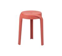 OFFICEPRO SEATING Twist Tabouret Bas empilable - Rouge (Lot de 2)