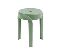 OFFICEPRO SEATING Twist Tabouret Bas empilable - Vert (Lot de 2)