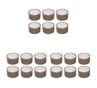 OFFICER PRODUCTS Bande adhésive d'emballage Couleur : Marron / 6 rouleaux / 48 mm x 50 m/Bande d'emballage PP colorée avec adhésif acrylique/Bande adhésive pour bande d'emballage (Lot de 3)