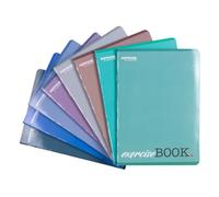 OFFICER PRODUCTS Cahier d'écolier/Format A5 60/60 feuilles à carreaux/Mixte Lot de 8 - Motifs assortis/Pour jeunes enfants/avec marge/Cartes blanches/Bleu à carreaux