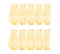 OFFICER PRODUCTS Lot de 10 porte-revues design moderne A4 - Couleur : orange transparent/plastique rigide/ajouré/organiseur de bureau pour magazines/incassables