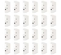 OFFICER PRODUCTS Lot de 24 classeurs de documents A4/50 mm/5 cm/Blanc/Couverture en plastique PP/Classeurs à levier/Protections de bords métalliques/Organisation du bureau