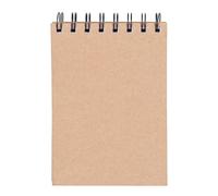 OFFICER PRODUCTS Lot de 8 carnets de notes à spirale - Format A6-80 feuilles par bloc-notes - Mini carnet à spirales - Avec reliure à spirale - Bloc-notes d'école