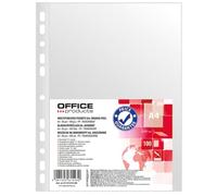 OFFICER PRODUCTS PRODUCTS 21141415-90/100 pochettes perforées en plastique transparent pour documents, documents, dossiers, dossiers, dossiers, dossiers, dossiers, transparents, 50 microns