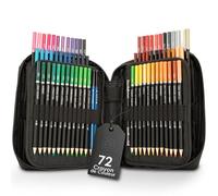 OfficeTree 72x Crayon de Couleurs Professionnel - Crayon de Couleurs Adulte - Mines Souples à Base d'Huile in ccessoires - Crayon de Dessin Professionnel - Palette de Crayon de Couleur Gras