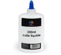 OfficeTree Colle Liquide Transparente 250ml - Blanche Sans Solvant pour Loisirs Créatifs et Enfants - Clear Glue