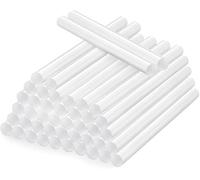 OfficeTree Lot de 50 bâtons de colle chaude 7 mm x 150 mm - Extra fort et séchage rapide - Bâtons de colle chaude 7 mm - Bâtons de colle pour pistolet à colle chaude avec 2 capuchons de protection