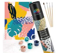 OfficeTree Peinture Numero Adulte 40x50cm Nature Abstraite - Peinture par Numero Adulte incluses Toile, Pinceaux, Peinture et Accessoires - Peinture Numéro Adulte - Peinture par Numéro Adulte