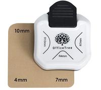OfficeTree Perforatrice d'angle 3 en 1 pour papier - Arrondisseur d'angle à 3 voies pour photos - Perforatrice angle arrondi - Rond pour papier solide, cartes d'invitation, cartes cadeaux