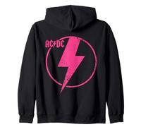 Official AC/DC Pink Distressed Logo ACDC Sweat à Capuche