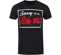 Official Blink 182 Sorry Mens Black White Yellow Black Red Mens Women T Shirt 100% Cotton Blink 182 Tee6940 Manches Courtes(Small)