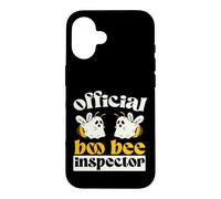Official Boo Bee Inspector Halloween Humor Funny Ghost Coque pour iPhone 16
