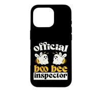 Official Boo Bee Inspector Halloween Humor Funny Ghost Coque pour iPhone 16 Pro
