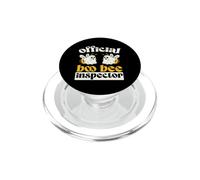 Official Boo Bee Inspector Halloween Humor Funny Ghost PopSockets PopGrip pour MagSafe