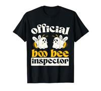 Official Boo Bee Inspector Halloween Humor Funny Ghost T-Shirt