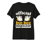 Official Boo Bee Inspector Halloween Humor Funny Ghost T-Shirt Haut de Gamme