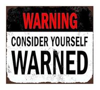 Official Caution Notice Be Alert Funny Retro Metal Tin Sign For Workshop Tool Bench Wall Decor Man Cave Gift 8 X 12 inch
