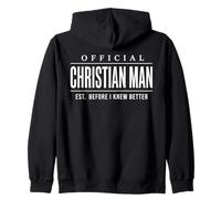 Official Christian Man Est. Before I Knew Better Mens Sweat à Capuche