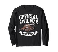 Official Civil War Enthusiast Guerre Civile Américaine USA Manche Longue