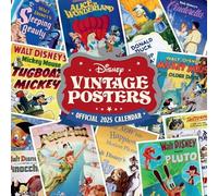 Official Disney Vintage Posters Square Calendar 2025