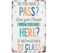 Official Do You Have A Pass School Metal Sign Distressed Finish For Infirmary Wellness Center First Aid Station Sick Bay 8 X 12 inch