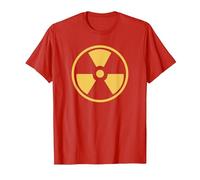 Official Duke Nukem Radiation Symbol Nuke 3D Gold T-Shirt, Homme, Rouge, 3XL