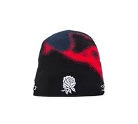 Official England Rugby Bonnet sans revers Unisexe Noir et détails rouges pour adultes