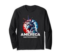 Official Patriotic "America" Men and Women's. End Duopoly. Manche Longue