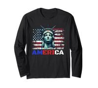 Official Patriotic "America" Men and Women's Manche Longue