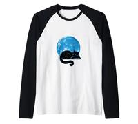 Official Sleepshirt Cute Sleeping Cat Animal Lovers Pajama Manche Raglan