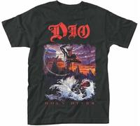 Official T Shirt Holy Diver Black Mens Classic Punk Rock Metal Tee New Black Manches Courtes(3X-Large)