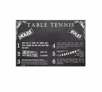 Official Table Tennis Rules Simplified Poster Ping Pong Match Regulations Beginner Training Gym Classroom Wall Decor Canvas Print