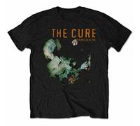 Official The Cure T-shirt Disintegration pour homme classique Rock Band Noir, Noir , S