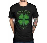 Official Thin Lizzy Four Leaf Clover T-Shirt Ireland Rock Band Brian Downey Heavy Metal