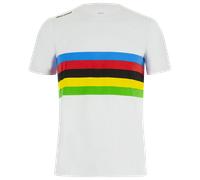 Santini Official Uci Rainbow 2025 Short Sleeve T-shirt Multicolore XL Homme