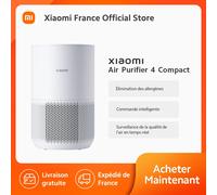 [official]Xiaomi Smart Air Purifier 4 Compact,Élimination des allergènes, Commande intelligente, Surveillance de la qualité de l'air en temps réel
